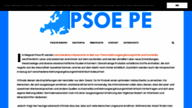 What Psoe-pe.org website looked like in 2019 (4 years ago)
