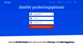 What Parkos.se website looked like in 2019 (4 years ago)