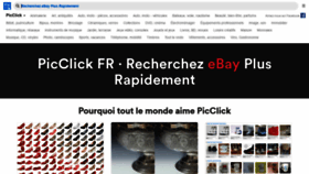 What Picclick.fr website looked like in 2019 (4 years ago)