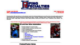 What Pipingspecialties.com website looked like in 2019 (4 years ago)