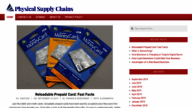 What Physicalsupplychains.com website looked like in 2019 (4 years ago)
