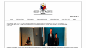 What Philippine-embassy.de website looked like in 2019 (4 years ago)