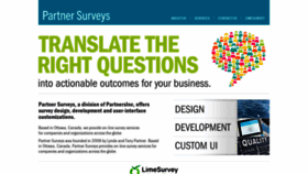 What Partnersurveys.com website looked like in 2019 (4 years ago)