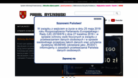 What Powiatmyszkowski.pl website looked like in 2019 (4 years ago)
