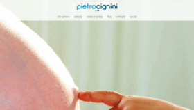What Pietrocignini.it website looked like in 2019 (4 years ago)