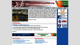 What Phoenixtabletennisclub.org website looked like in 2019 (4 years ago)