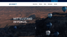 What Pro-votum.de website looked like in 2019 (4 years ago)