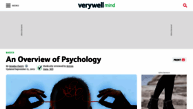 What Psychology.about.com website looked like in 2019 (4 years ago)