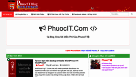 What Phuocit.com website looked like in 2019 (4 years ago)