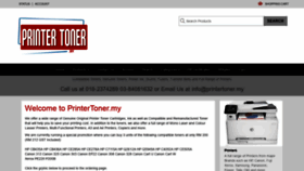 What Printertoner.my website looked like in 2019 (4 years ago)