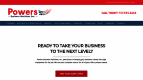 What Powersbusinessmachines.com website looked like in 2019 (4 years ago)
