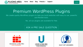 What Pluginsarea.com website looked like in 2019 (4 years ago)
