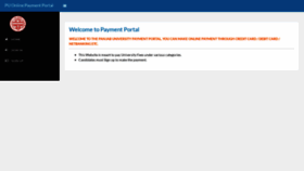 What Payonline.puchd.ac.in website looked like in 2019 (4 years ago)