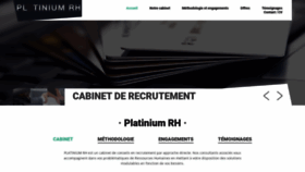 What Platiniumrh.fr website looked like in 2019 (4 years ago)