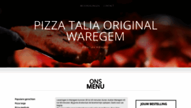What Pizza-talia-waregem.be website looked like in 2019 (4 years ago)