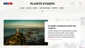 What Planete-evasion.com website looked like in 2019 (4 years ago)