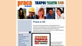 What Praca.org.uk website looked like in 2019 (4 years ago)