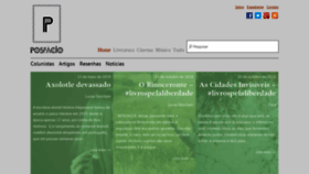 What Posfacio.com.br website looked like in 2019 (4 years ago)