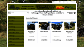 What Panzer-handel.de website looked like in 2019 (4 years ago)