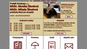 What Praktikvysocany.cz website looked like in 2019 (4 years ago)
