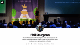 What Philsturgeon.co.uk website looked like in 2019 (4 years ago)