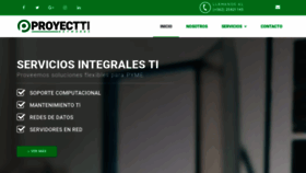 What Proyectti.cl website looked like in 2019 (4 years ago)