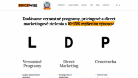What Pricewise.sk website looked like in 2019 (4 years ago)