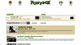 What Ponybox.com website looked like in 2019 (4 years ago)
