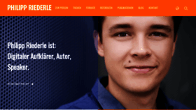 What Philippriederle.de website looked like in 2019 (4 years ago)