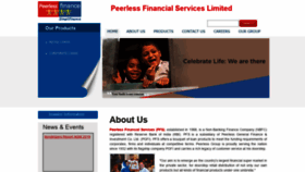 What Peerlessfinance.in website looked like in 2019 (4 years ago)