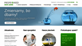 What Profemed.pl website looked like in 2019 (4 years ago)