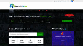 What Peacockserver.com website looked like in 2019 (4 years ago)