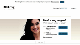 What Pnozorgverzekering.nl website looked like in 2019 (4 years ago)