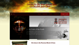 What Preciousbloodinternational.com website looked like in 2019 (4 years ago)