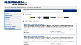 What Preisfinder24.com website looked like in 2019 (4 years ago)