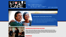 What Peoplecare.com website looked like in 2019 (4 years ago)