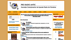 What Proradioantic.ro website looked like in 2019 (4 years ago)