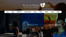 What Pureinheartireland.com website looked like in 2019 (4 years ago)