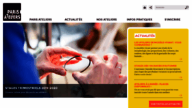 What Paris-ateliers.org website looked like in 2019 (4 years ago)