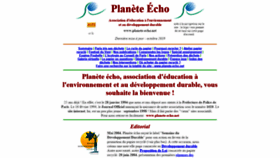 What Planete-echo.net website looked like in 2019 (4 years ago)