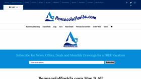 What Pensacolaflorida.com website looked like in 2019 (4 years ago)