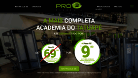 What Pro3academia.com.br website looked like in 2019 (4 years ago)