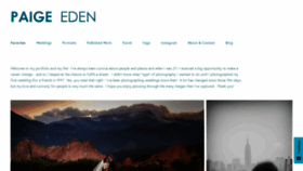 What Paigeeden.com website looked like in 2019 (4 years ago)