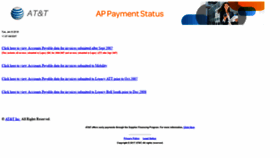 What Paymentstatus.att.com website looked like in 2019 (4 years ago)