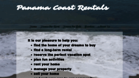 What Panamacoastrentals.com website looked like in 2019 (4 years ago)