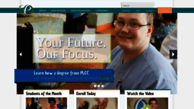 What Plcc.edu website looked like in 2019 (4 years ago)
