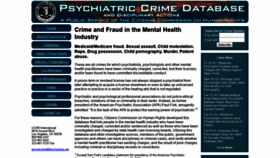 What Psychcrime.org website looked like in 2019 (4 years ago)