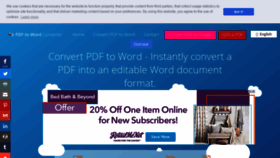 What Pdfwordconvert.com website looked like in 2019 (4 years ago)
