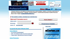 What Professionsante.ca website looked like in 2019 (4 years ago)