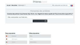 What Prieres.date website looked like in 2019 (4 years ago)
